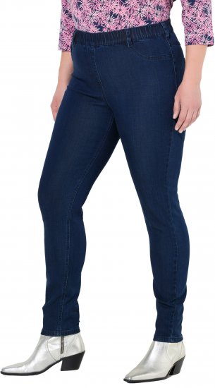 Ulla Popken Denim Five Pocket Jeggings Denim Blue - Jeansy & Spodnie w Dużych Rozmiarach – Plus Size - 