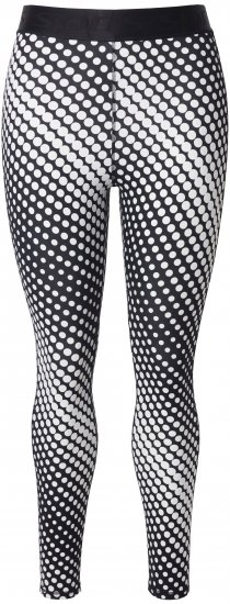 Ulla Popken Polka Dot Performance Leggings Black - Jeansy & Spodnie w Dużych Rozmiarach – Plus Size - 