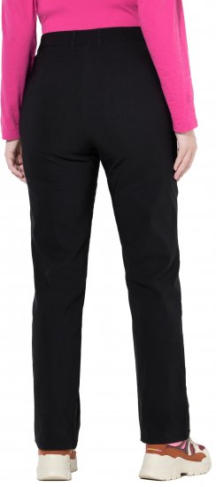 Ulla Popken Bengaline Elastic Waist Pants Black - Jeansy & Spodnie w Dużych Rozmiarach – Plus Size - 