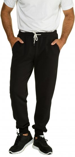 JP1880 Sweatpants Modern Fit Lightweight Black - ODZIEŻ MĘSKA MT-6XLT - WYSOKIE-rozmiary