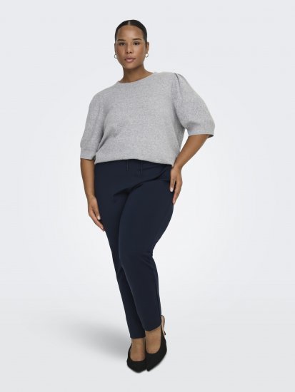 Only Carmakoma Goldtrash Classic Pants Navy - Spodnie - 