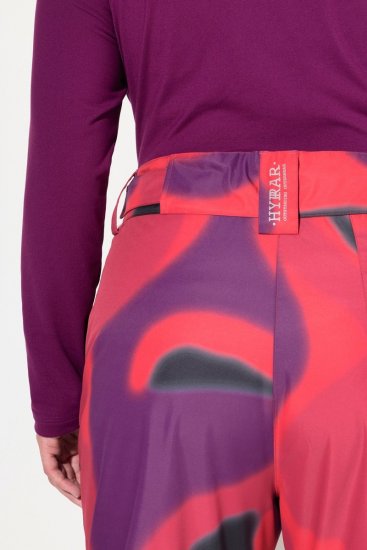 Ulla Popken Hyprar Ski Pants Waterproof Velcro Closure Shaped Knees Berry Pink - Odzież narciarska - 
