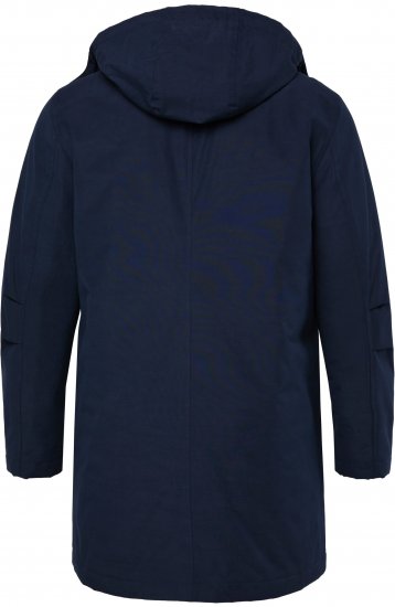 Boston Park 844403 Parka with Hood Navy - Kurtki Męskie Duże Rozmiary - Kurtki Duże rozmiary 2XL-8XL