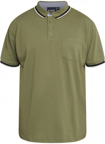 North Latitude 61128 Polo z Piké Superflex Oliwkowy - Koszulki polo - Koszulki Polo 2XL-8XL