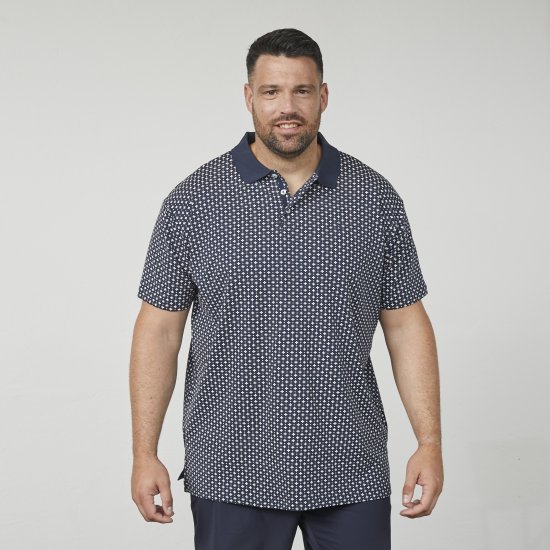 North Latitude 61134 Koszulka Polo Jersey z Nadrukiem Całościowym Granatowy - Koszulki polo - Koszulki Polo 2XL-8XL