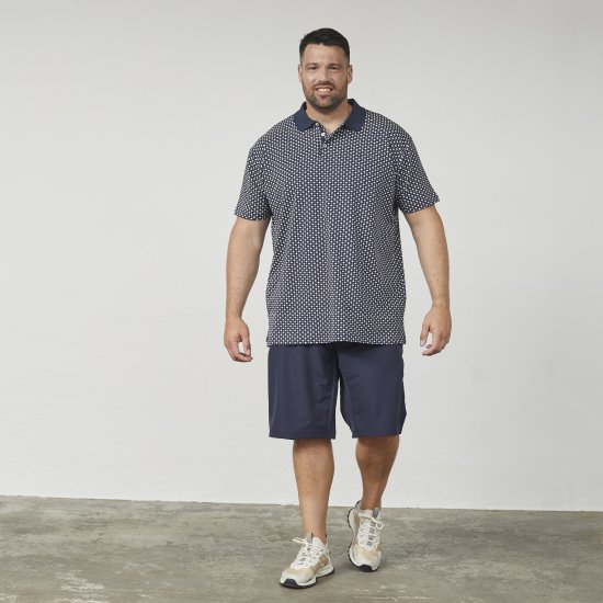 North Latitude 61134 Koszulka Polo Jersey z Nadrukiem Całościowym Granatowy - Koszulki polo - Koszulki Polo 2XL-8XL