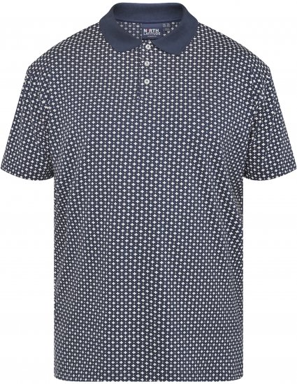 North Latitude 61134 Koszulka Polo Jersey z Nadrukiem Całościowym Granatowy - Koszulki polo - Koszulki Polo 2XL-8XL