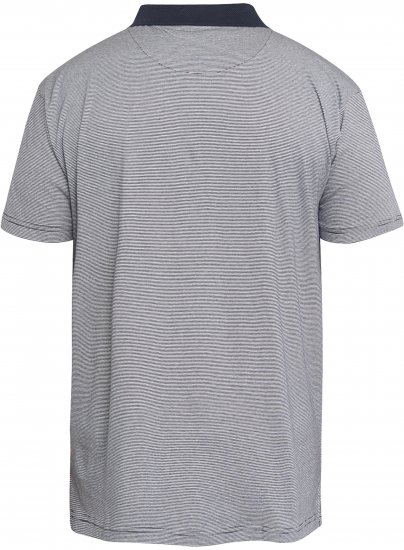 North Latitude 61136 Pasiasta Koszulka Polo Barwiona w Przędzy Granatowy - Koszulki polo - Koszulki Polo 2XL-8XL