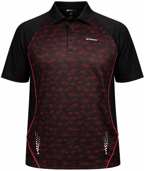 Espionage LW156 Performance Polo Red/Black - Koszulki polo - Koszulki Polo 2XL-8XL