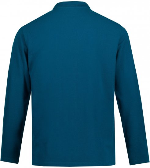 JP1880 Polo Shirt Long Sleeve Pique Blue - Koszulki polo - Koszulki Polo 2XL-8XL
