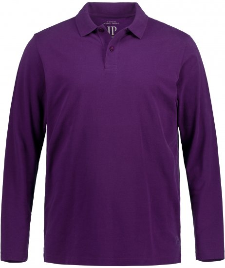 JP1880 Polo Shirt Long Sleeve Pique Purple - Koszulki polo - Koszulki Polo 2XL-8XL