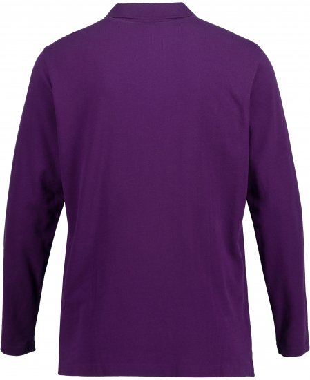 JP1880 Polo Shirt Long Sleeve Pique Purple - Koszulki polo - Koszulki Polo 2XL-8XL
