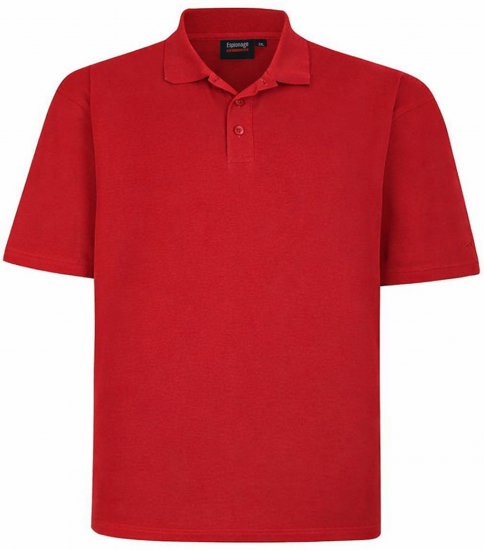 Espionage P074 Plain Pique Polo Red - Koszulki polo - Koszulki Polo 2XL-8XL
