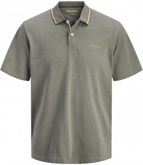Jack & Jones Blaze Short Sleeve Polo Grey - Koszulki polo - Koszulki Polo 2XL-8XL