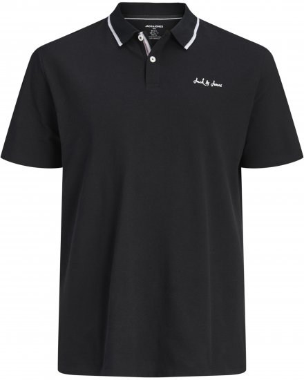 Jack & Jones Blaze Short Sleeve Polo Black - Koszulki polo - Koszulki Polo 2XL-8XL