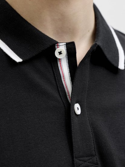Jack & Jones Blaze Short Sleeve Polo Black - Koszulki polo - Koszulki Polo 2XL-8XL