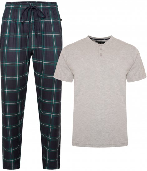 Kam Jeans 896 Lounge Pants and T-Shirt Set Navy/Grey - Piżamy/Odzież domowa - Piżamy/Odzież domowa 2XL-10XL
