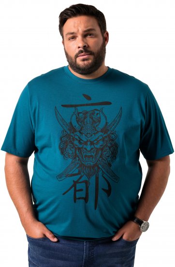 Men Plus T-Shirt Short Sleeve Lagoon Green - Koszulki - T-shirty meskie Duże Rozmiary - 2XL-14XL