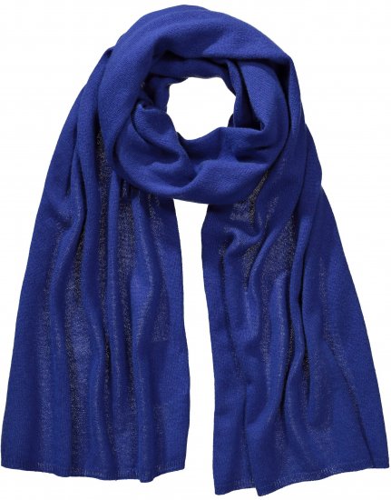 Ulla Popken Virgin Wool Cashmere Mix Scarf Deep Aqua - Akcesoria - 