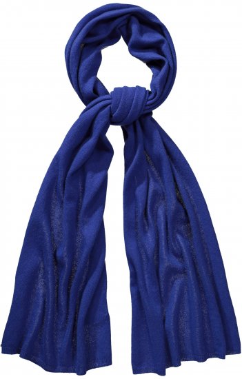 Ulla Popken Virgin Wool Cashmere Mix Scarf Deep Aqua - Akcesoria - 