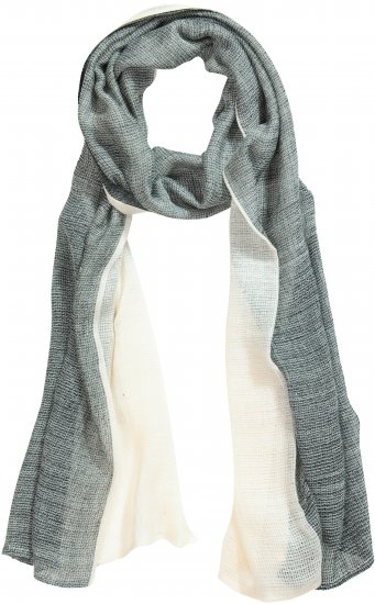 Ulla Popken Two Tone Scarf Grey - Akcesoria - 