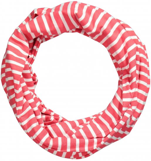 Ulla Popken Striped Infinity Scarf Light Pink - Akcesoria - 
