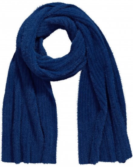 Ulla Popken Ribbed Knit Scarf Navy - Akcesoria - 