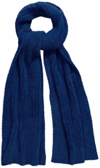Ulla Popken Ribbed Knit Scarf Navy - Akcesoria - 