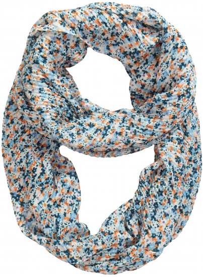 Ulla Popken Ditsy Floral Infinity Scarf Off-White - Akcesoria - 