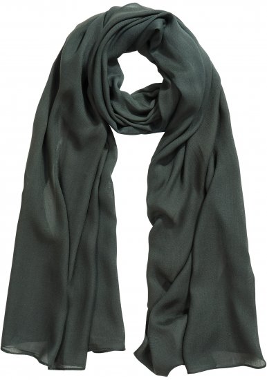 Ulla Popken Lightweight Scarf Olive Grey - Akcesoria - 