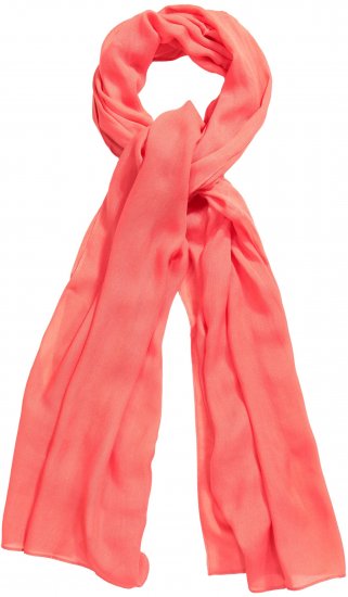 Ulla Popken Lightweight Scarf Coral Pink - Akcesoria - 