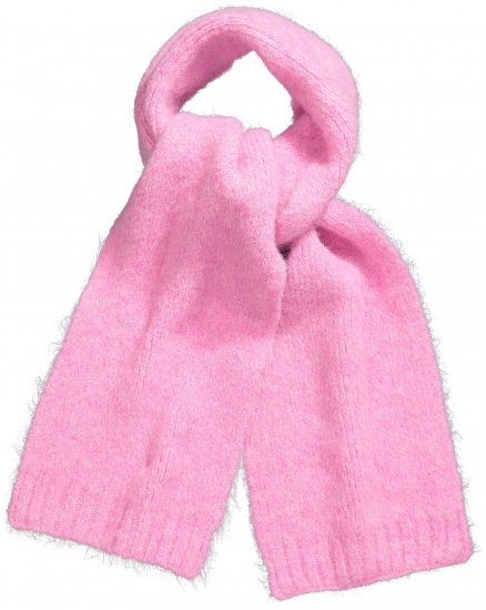 Ulla Popken Ribbed Knit Scarf Dark Pink - Akcesoria - 