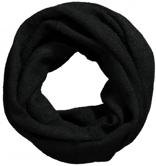 Ulla Popken Knit Infinity Scarf Black - Akcesoria - 