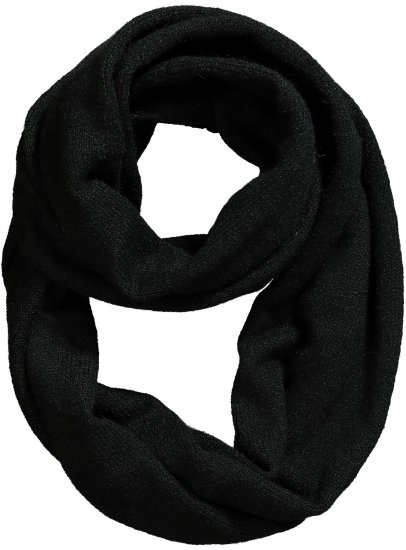 Ulla Popken Knit Infinity Scarf Black - Akcesoria - 