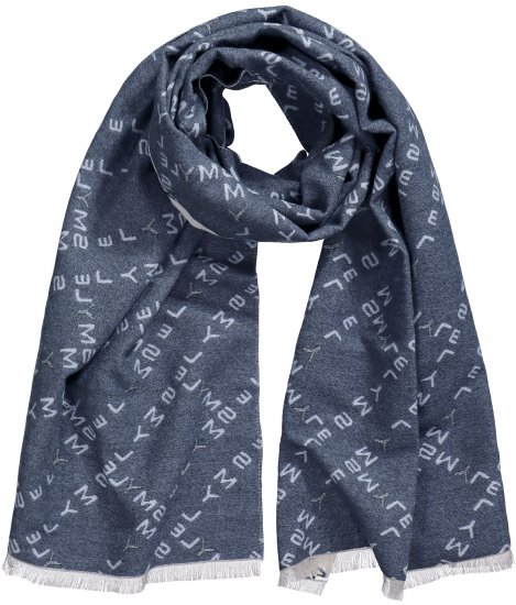 Ulla Popken Smyle Reversible Scarf Navy - Akcesoria - 