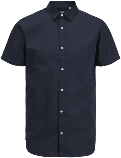 Jack & Jones JOE Shirt Short Sleeve Plain Casual Navy - Koszule - Koszule 2XL-10XL