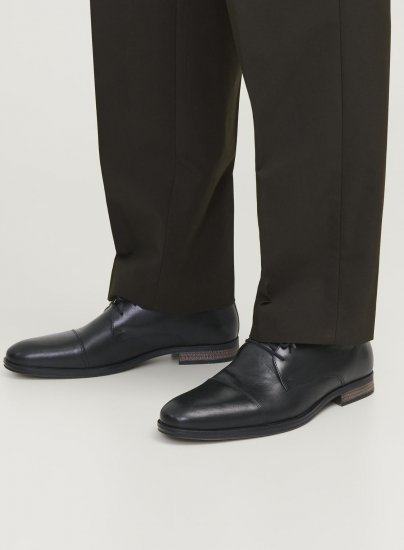 Jack & Jones Raymond Leather Shoes Anthracite - Buty męskie 40-52 - 