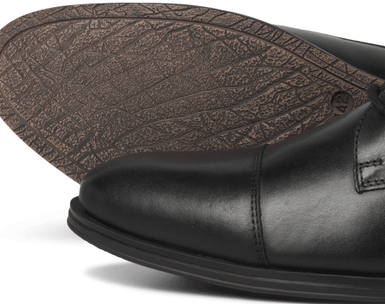 Jack & Jones Raymond Leather Shoes Anthracite - Buty męskie 40-52 - 