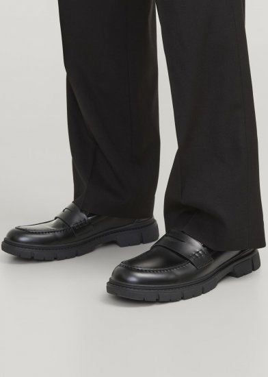 Jack & Jones Baker Loafers Anthracite - Buty męskie 40-52 - 