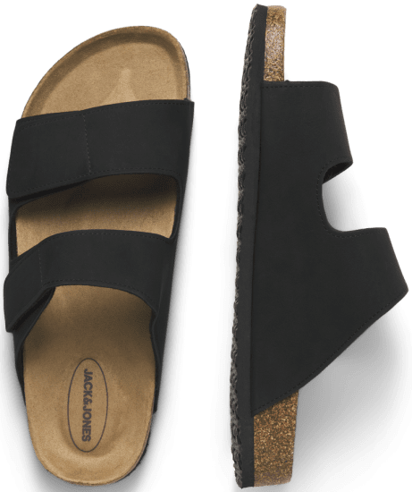Jack & Jones Central Strap Sandals Anthracite - Buty męskie 40-52 - 