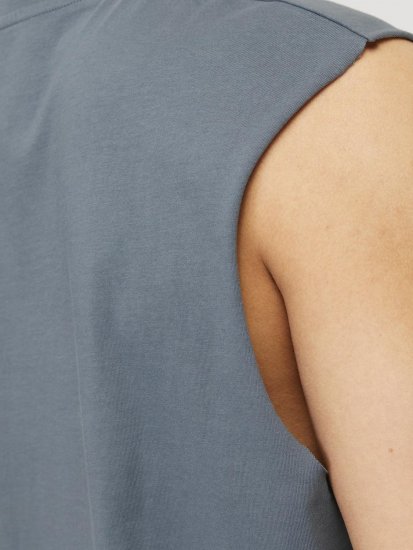 Jack & Jones VESTERBRO Sleeveless T-Shirt Stormy Weather - Koszulki - T-shirty meskie Duże Rozmiary - 2XL-14XL