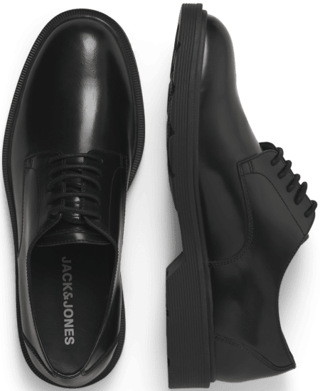 Jack & Jones Dax Leather Lace Shoes Anthracite - Buty męskie 40-52 - 