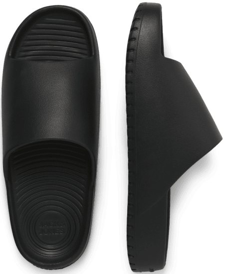 Jack & Jones Ripple Moulded Slider Slippers Anthracite - Buty męskie 40-52 - 