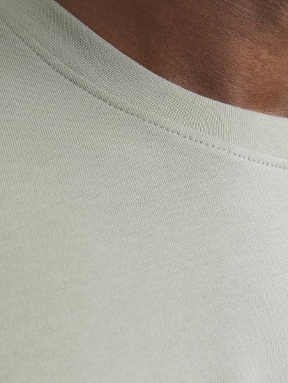 Jack & Jones FUSION Full Branding T-Shirt Aqua Grey - Koszulki - T-shirty meskie Duże Rozmiary - 2XL-14XL