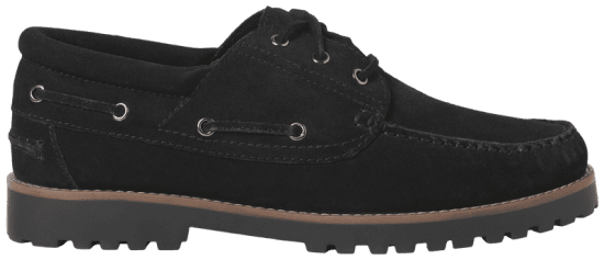 Jack & Jones Brooklyn Suede Boat Shoes Black - Buty męskie 40-52 - 