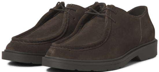 Jack & Jones Austin Suede Moc Brown Stone - Buty męskie 40-52 - 