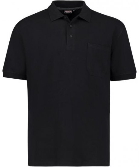 Adamo 139311 Poloshirt RF Black - Koszulki polo - Koszulki Polo 2XL-8XL