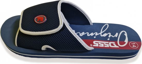D555 DRAKE Slippers With Velcro Fastening Navy - Buty męskie 40-52 - 