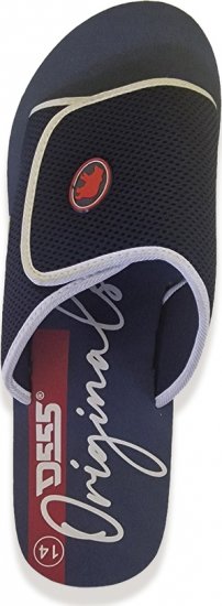 D555 DRAKE Slippers With Velcro Fastening Navy - Buty męskie 40-52 - 