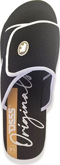 D555 DRAKE Slippers With Velcro Fastening Black - Buty męskie 40-52 - 